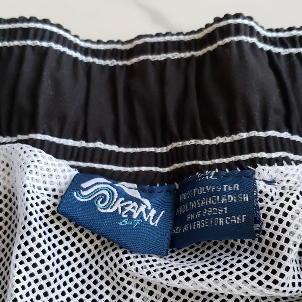 Kanu Surf Men's Barracuda Swim Trunks in Charcoal Size XXL